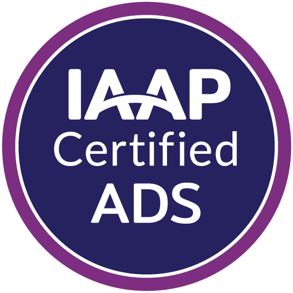 Credly Badge for IAAP Accessible Document Specialist (ADS)”
 srcset=